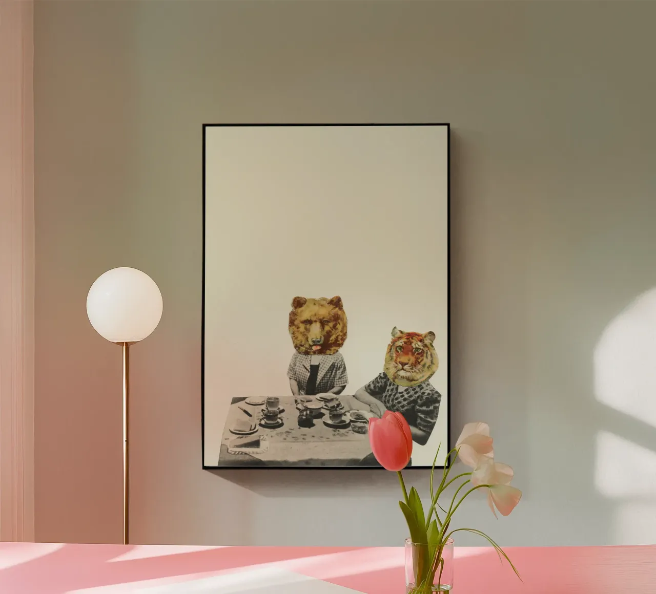 Tea Party plexiglass da Cassia Beck Collage