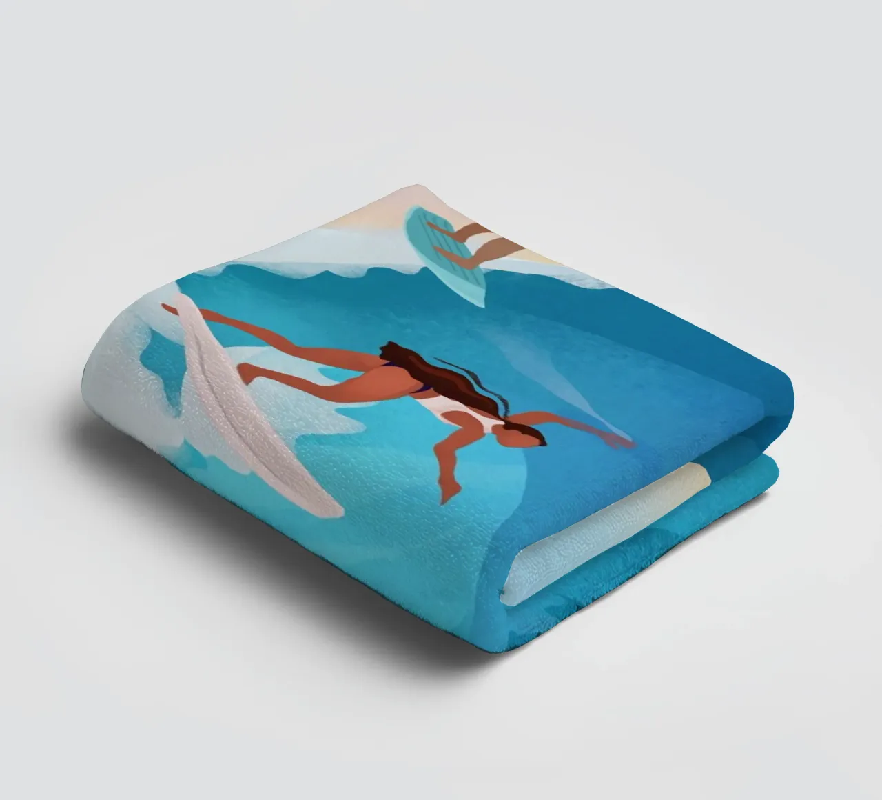 Surfers towel by PetrArts