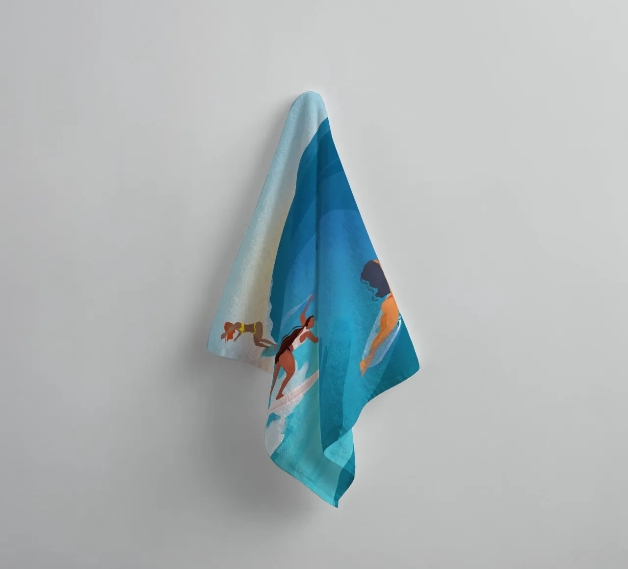 Surfers towel by PetrArts