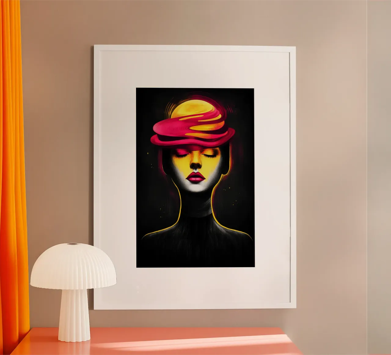 Un vortice di pensieri sotto un sole splendente poster da melipo-art