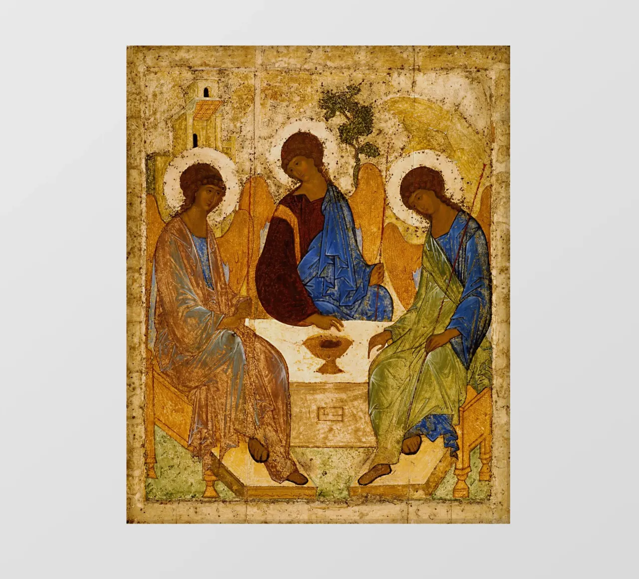 Andrei Rublev - La Santissima Trinità telo in pvc da Timeless Artworks
