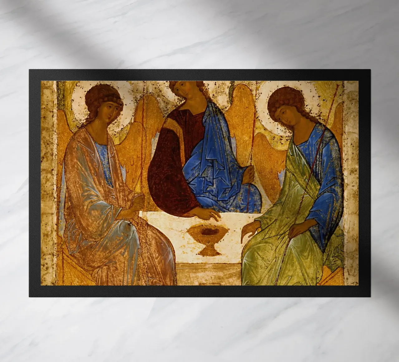 Andrei Rublev - La Santissima Trinità zerbino da Timeless Artworks