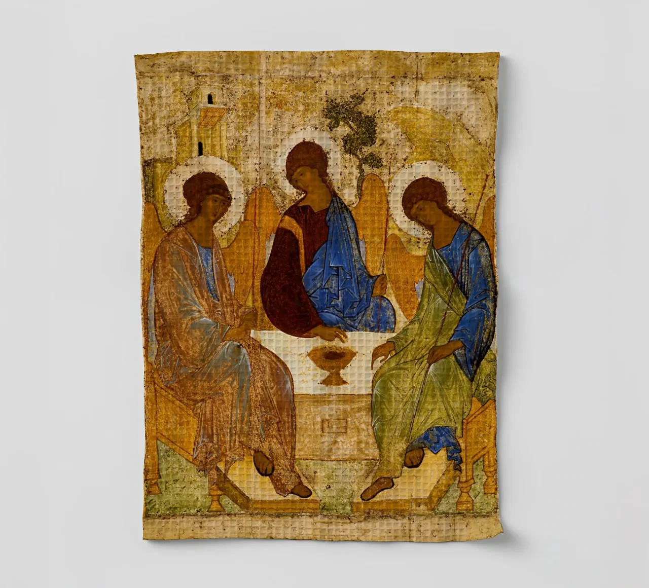 Andrei Rublev - La Santissima Trinità canovaccio da cucina da Timeless Artworks