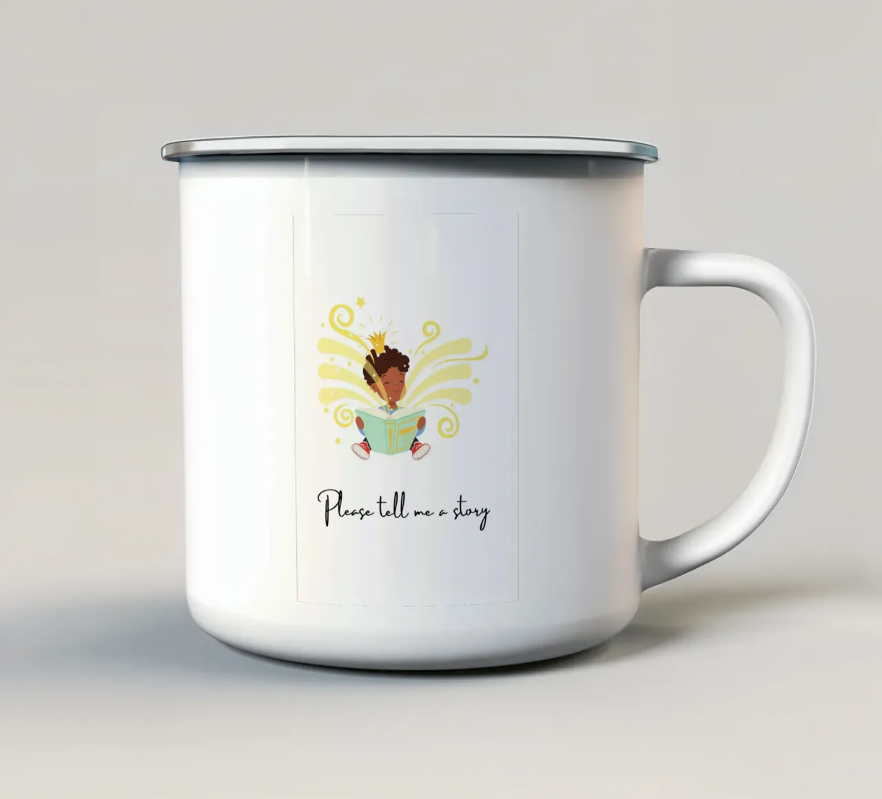 Kids-Story-Book tazza in smalto da AESTHETIC VIBES by Isabel