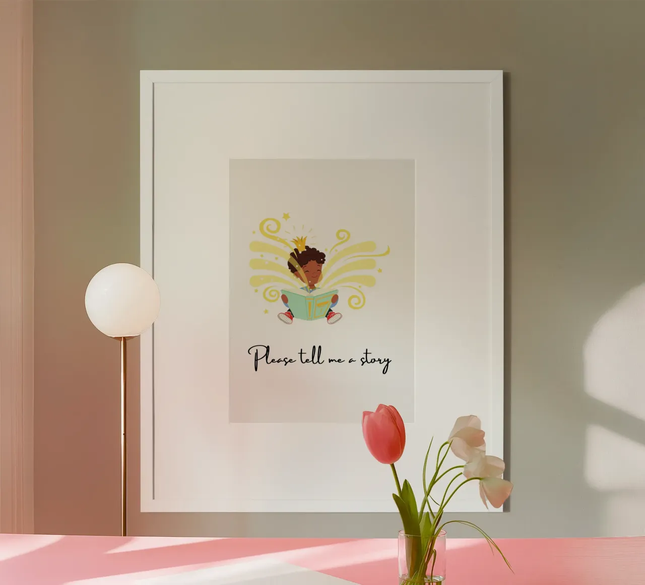 Kids-Story-Book poster con telaio in plastica da AESTHETIC VIBES by Isabel