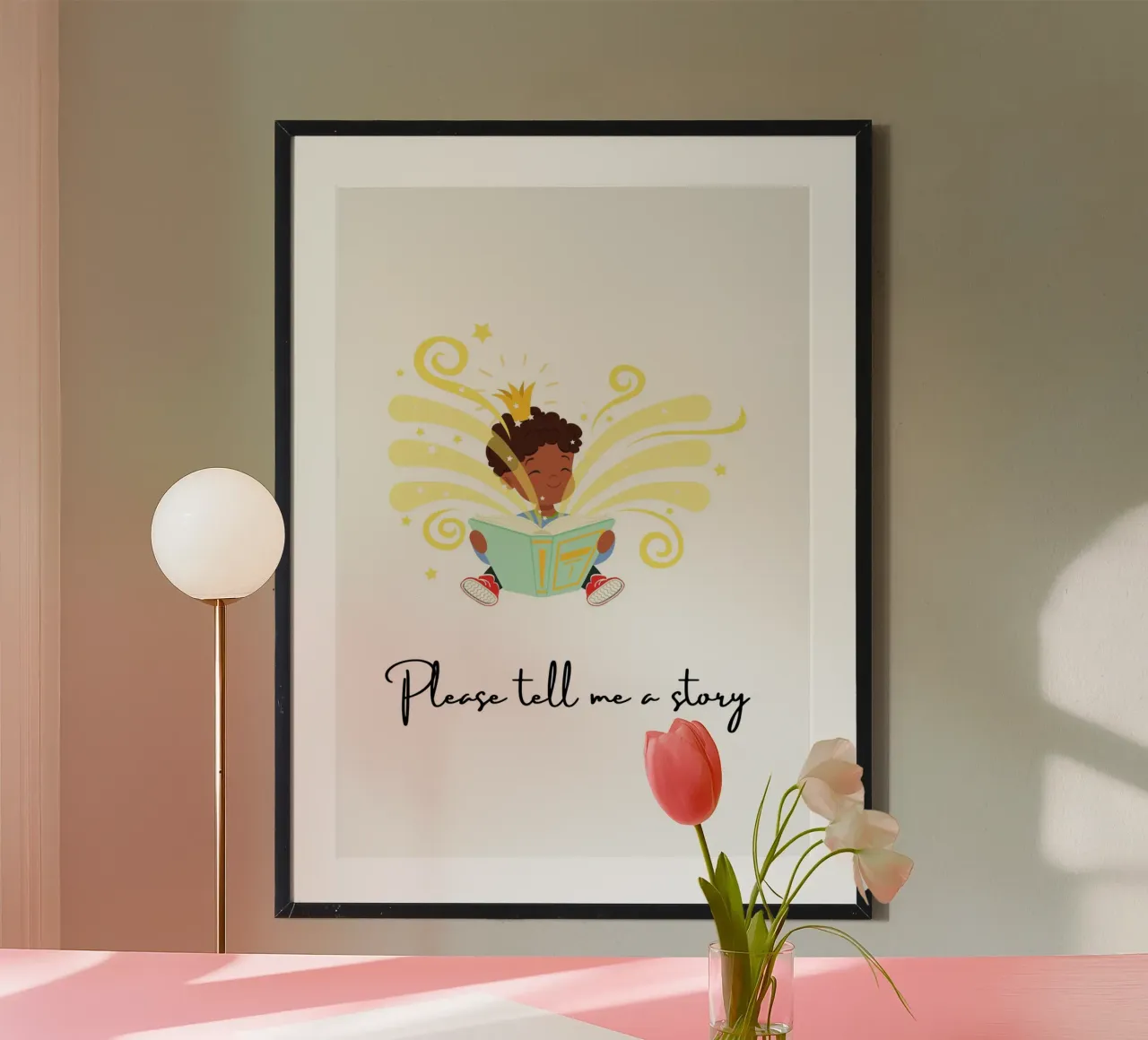 Kids-Story-Book poster con telaio in plastica da AESTHETIC VIBES by Isabel