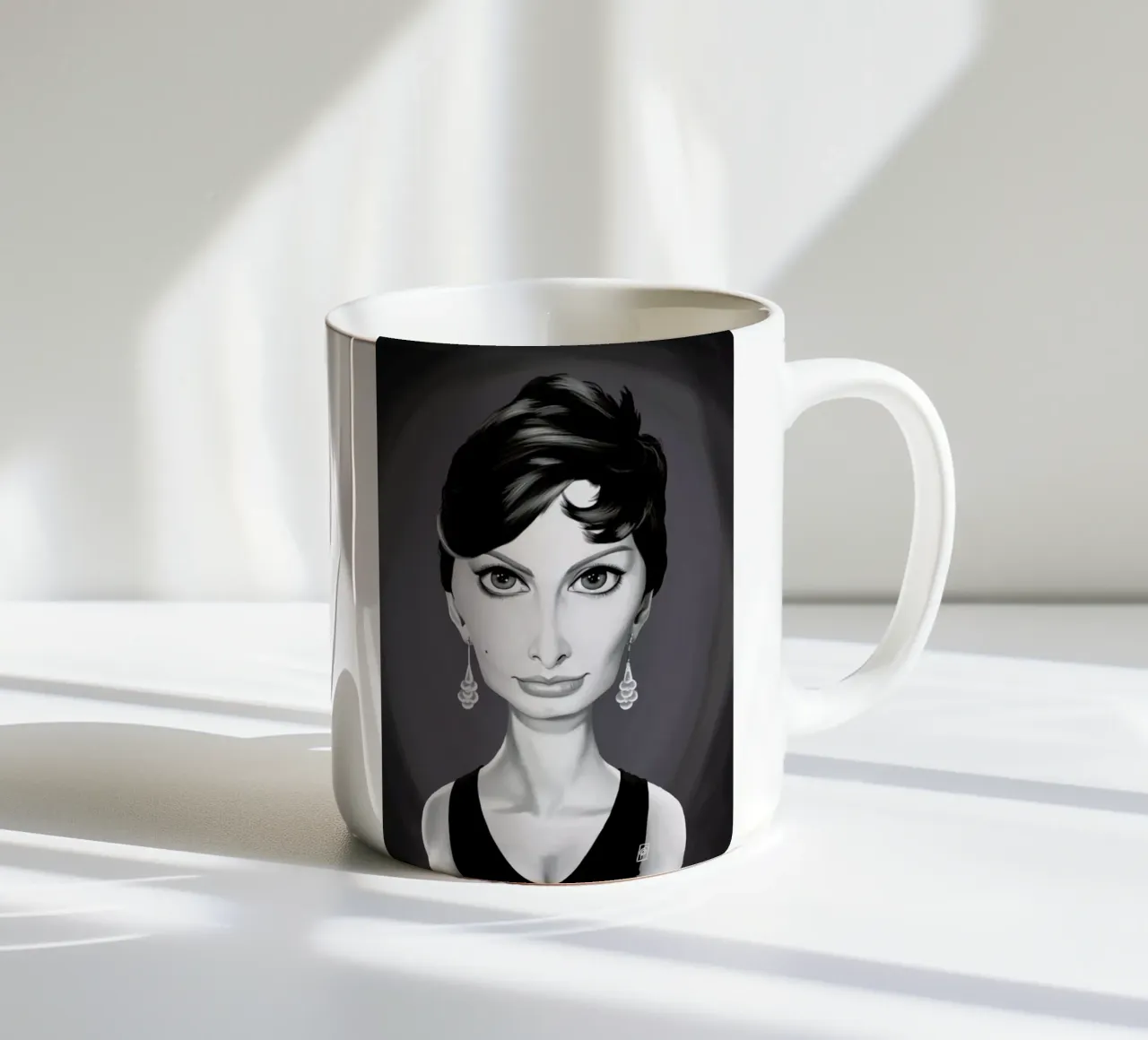 Sophia Loren tazza in ceramica da Rob Art | Illustration