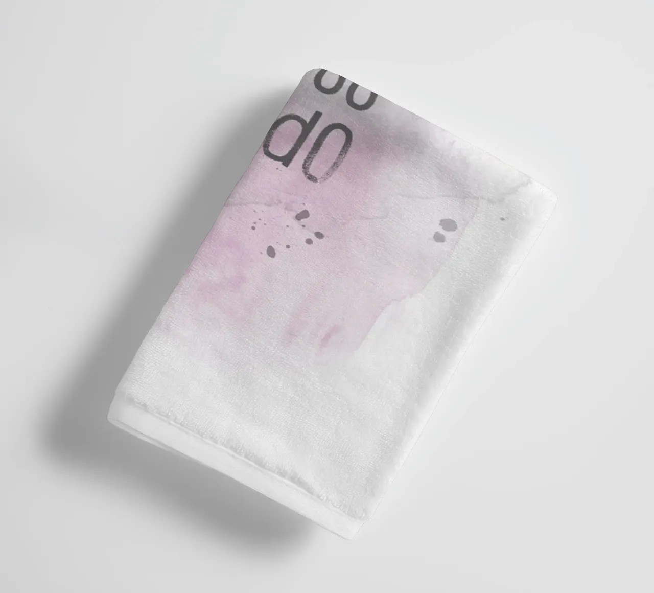 I sogni non funzionano se non si fa l'acquerello rosa asciugamano da bagno da Melanie Viola
