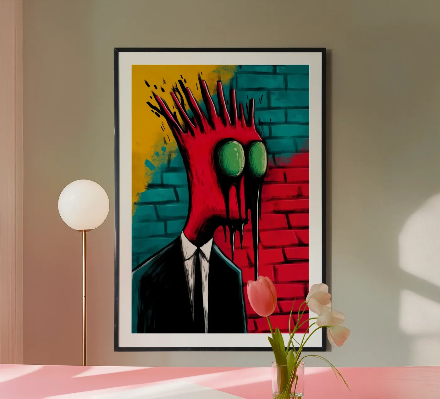 Desintegrerende identiteit poster van melipo-art