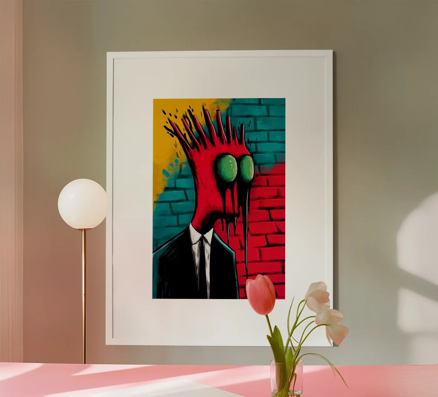 Desintegrerende identiteit poster van melipo-art