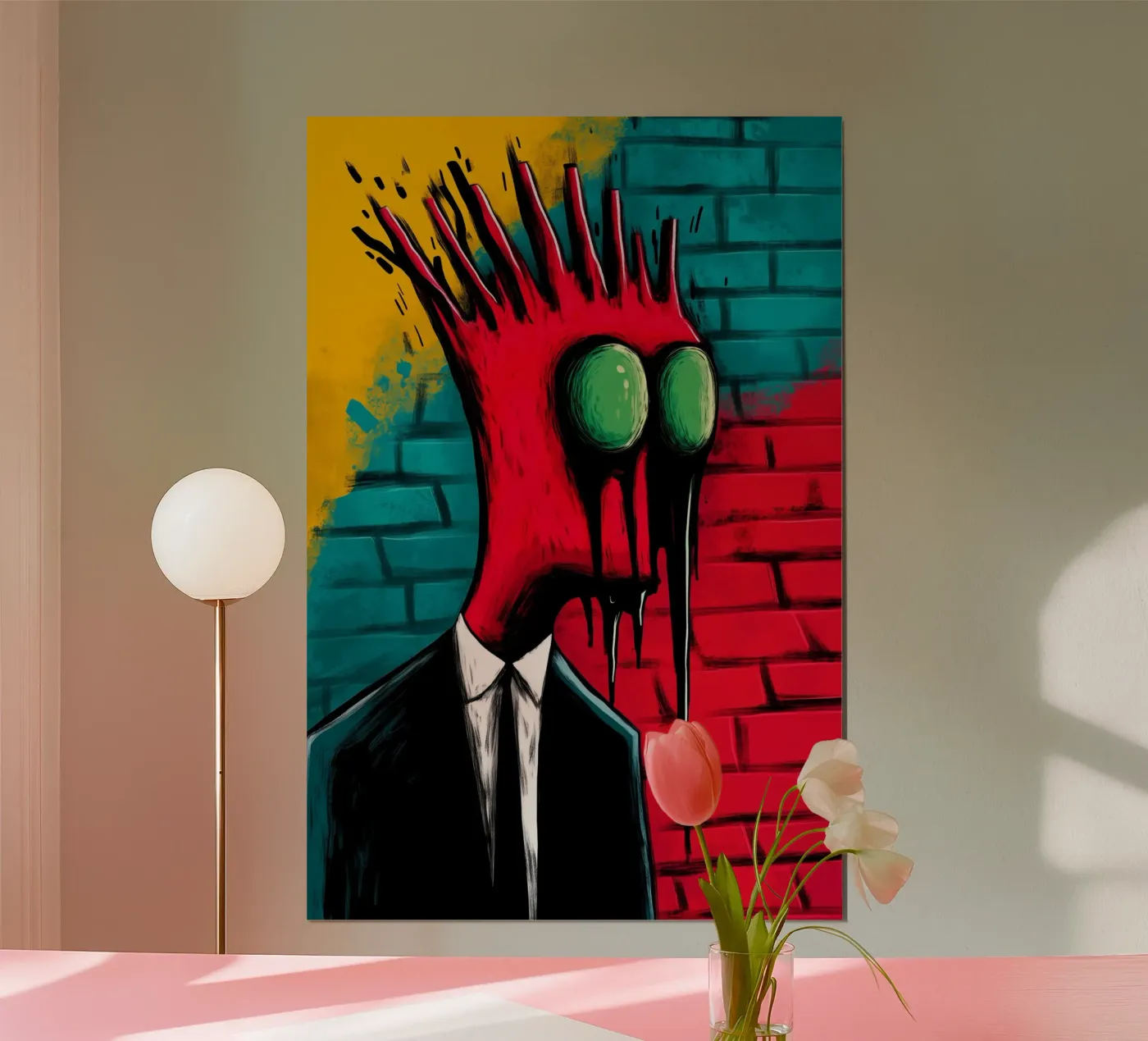 Desintegrerende identiteit poster van melipo-art