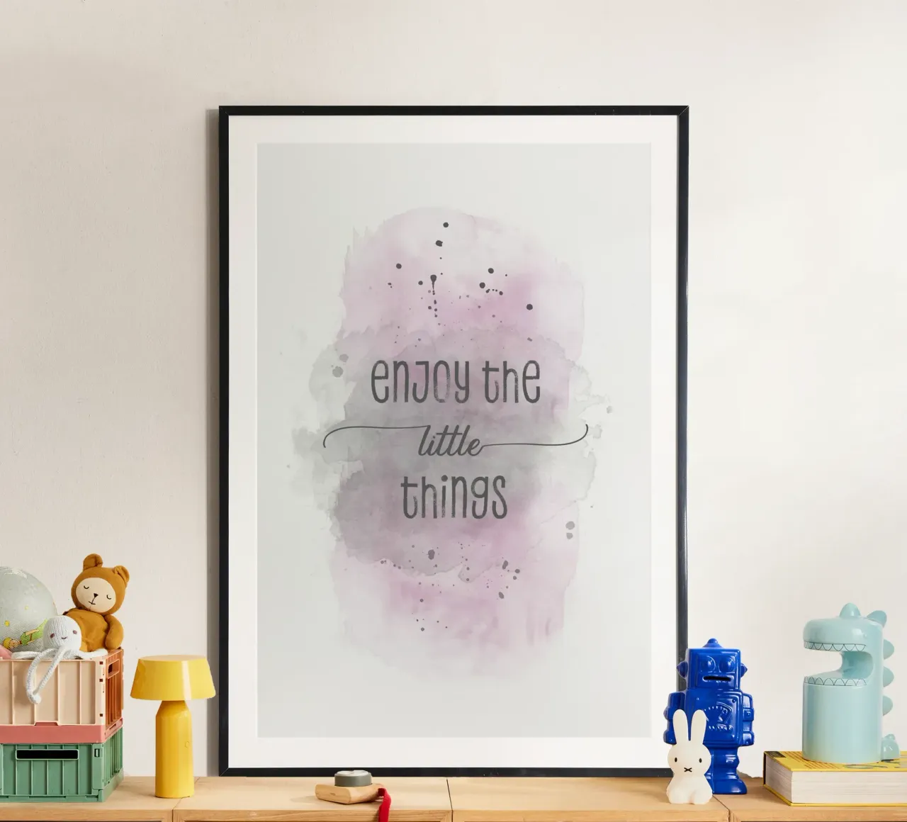 Godetevi le piccole cose | Aquarell rosa carta hahnemühle da Melanie Viola