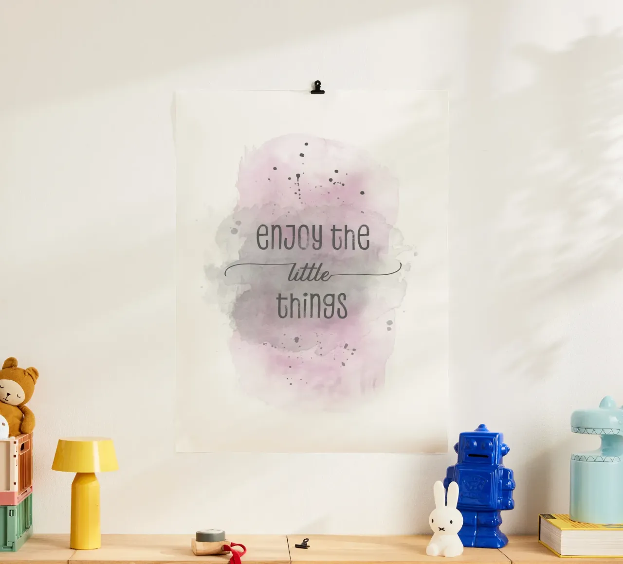 Godetevi le piccole cose | Aquarell rosa carta hahnemühle da Melanie Viola