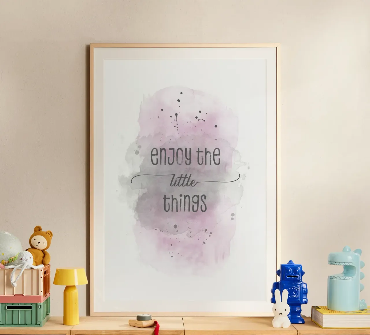 Godetevi le piccole cose | Aquarell rosa carta hahnemühle da Melanie Viola
