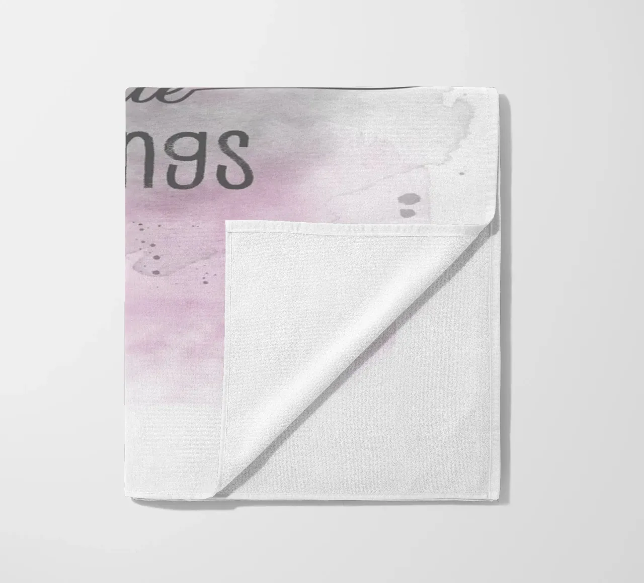 Godetevi le piccole cose | Aquarell rosa telo mare da Melanie Viola