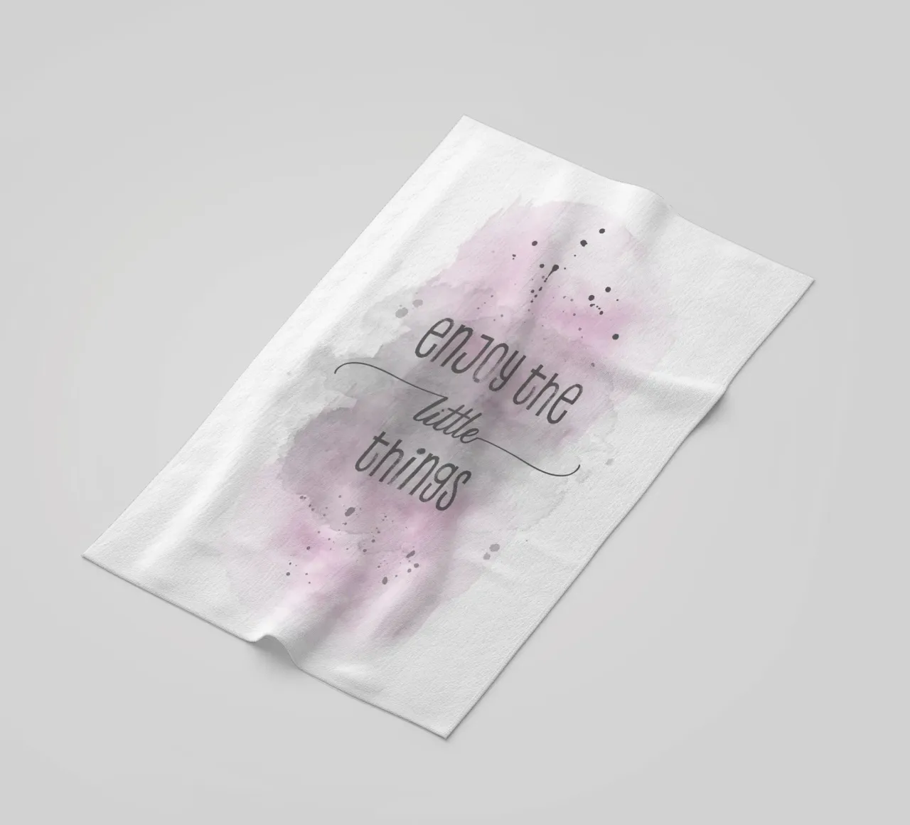 Godetevi le piccole cose | Aquarell rosa telo mare da Melanie Viola