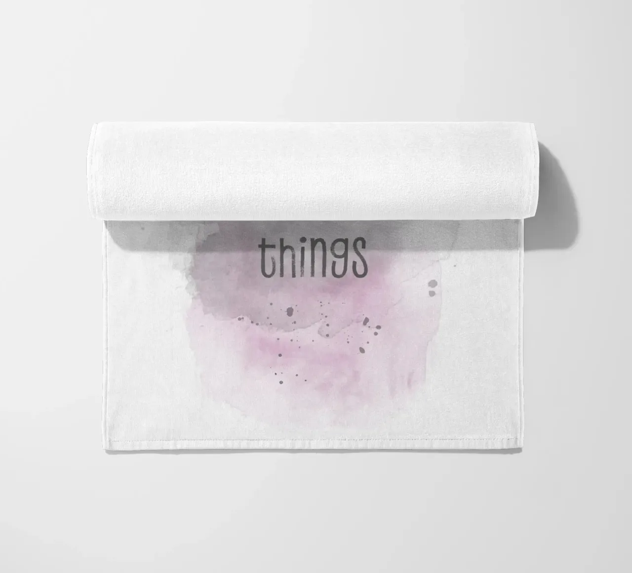 Godetevi le piccole cose | Aquarell rosa telo mare da Melanie Viola