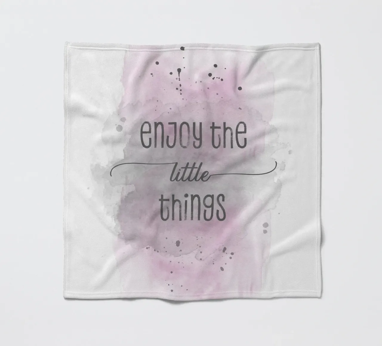Godetevi le piccole cose | Aquarell rosa coperta in pile da Melanie Viola