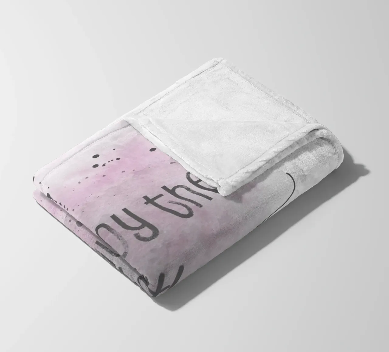 Godetevi le piccole cose | Aquarell rosa coperta in pile da Melanie Viola