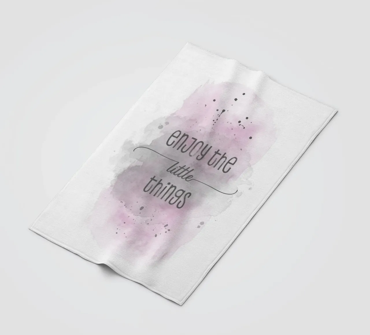 Godetevi le piccole cose | Aquarell rosa coperta in pile da Melanie Viola