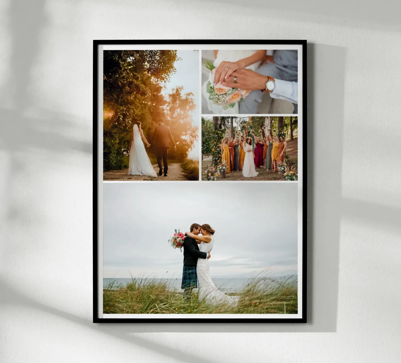 Semplice collage verticale o orizzontale poster con telaio in alluminio da Katja Stehle Design