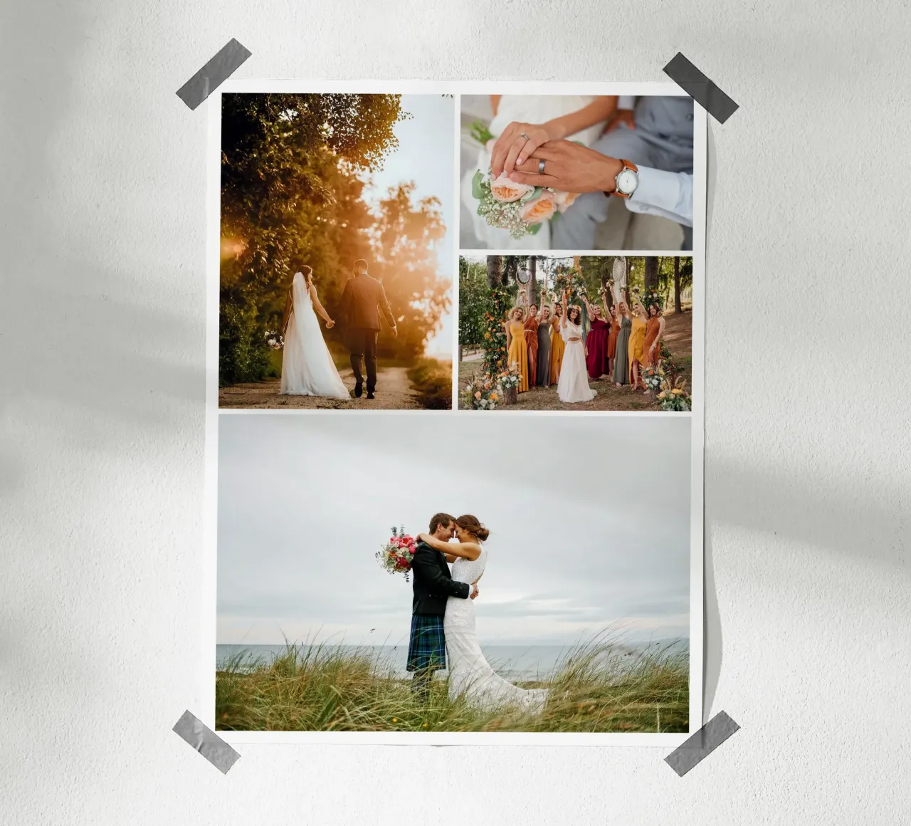 Semplice collage verticale o orizzontale poster con telaio in alluminio da Katja Stehle Design