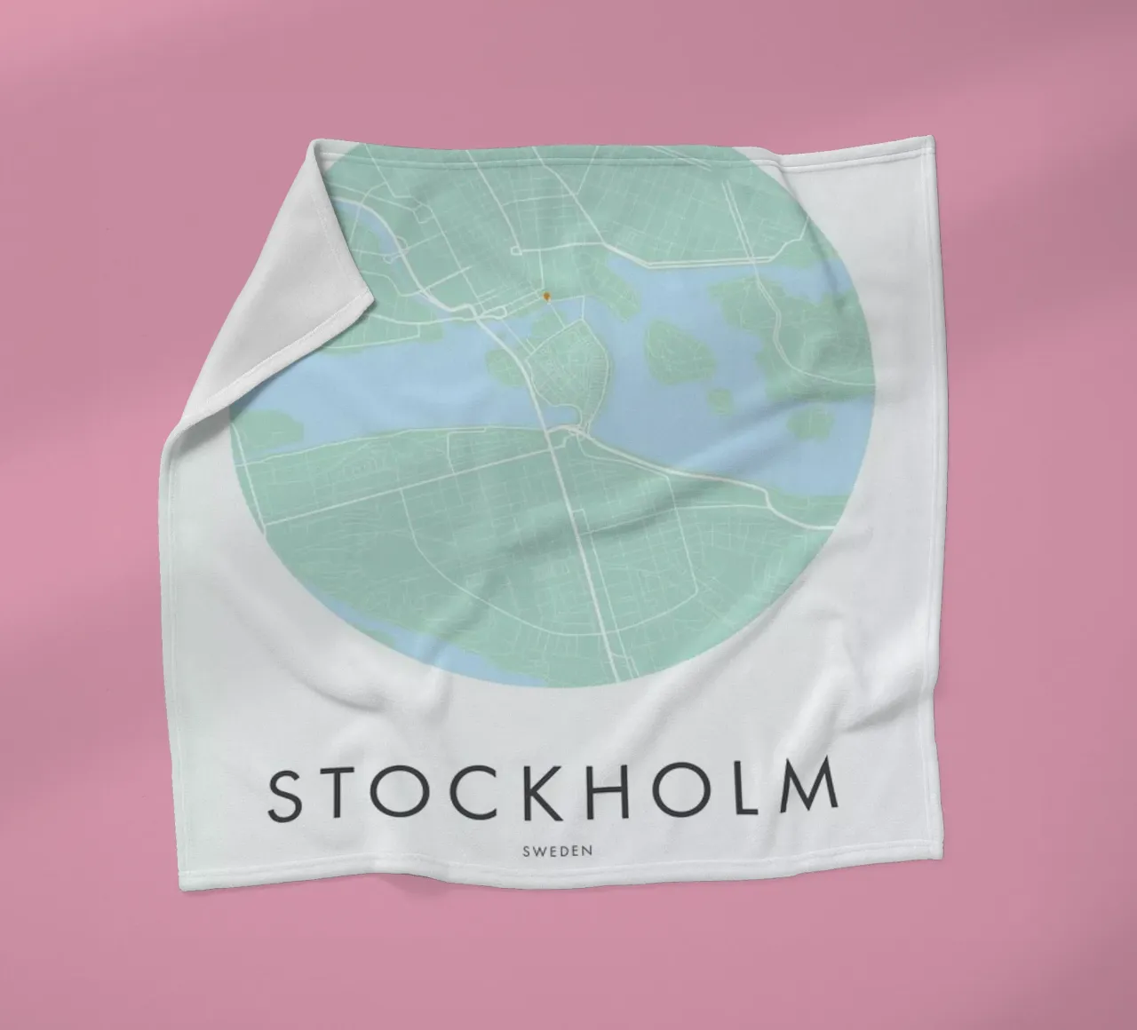 Metropolitan - Stockholm fleece blanket by Emerybloom