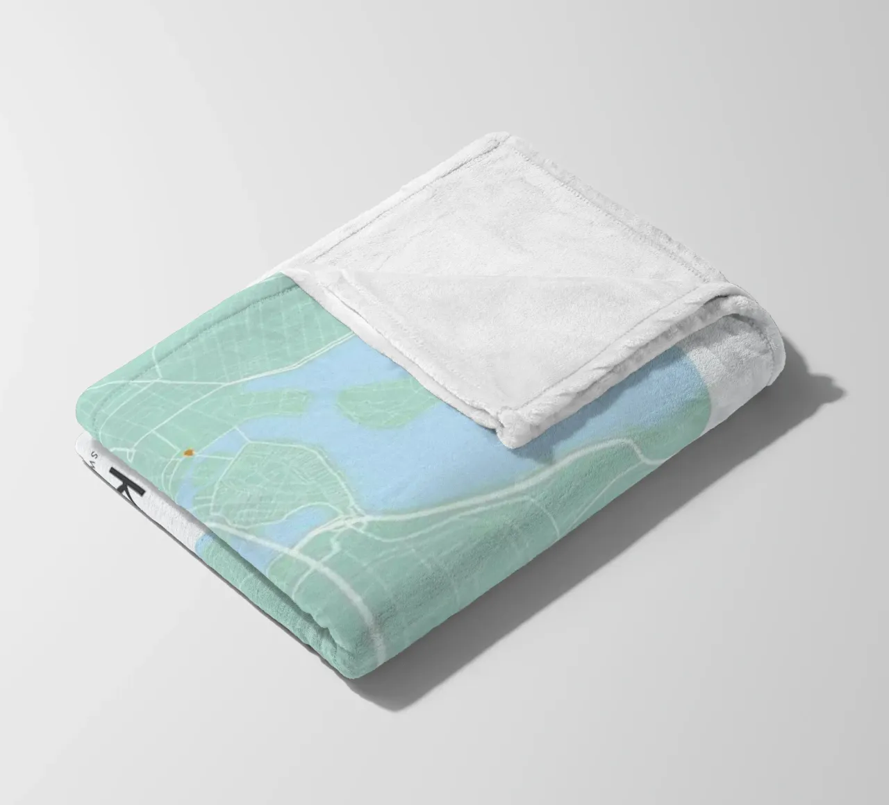 Metropolitan - Stockholm fleece blanket by Emerybloom