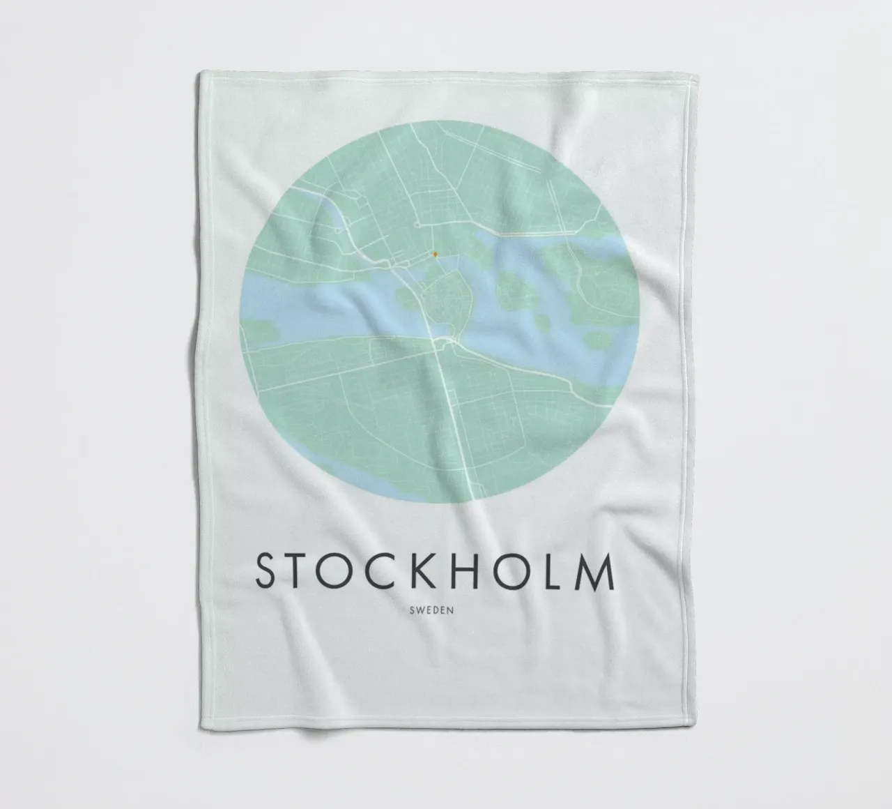Metropolitan - Stockholm fleece blanket by Emerybloom