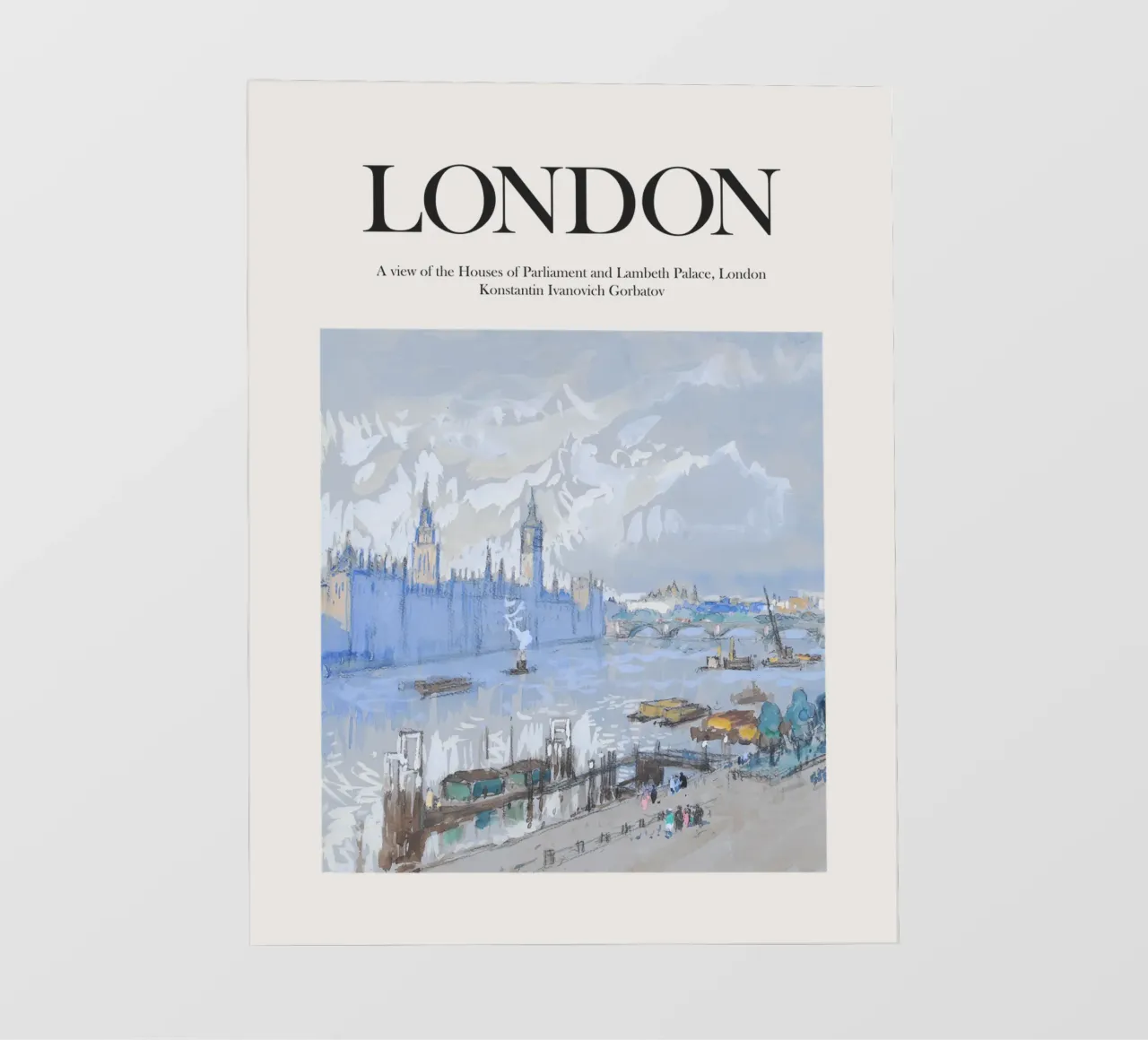 Londra, Regno Unito pellicola backlit da Vintagrafica