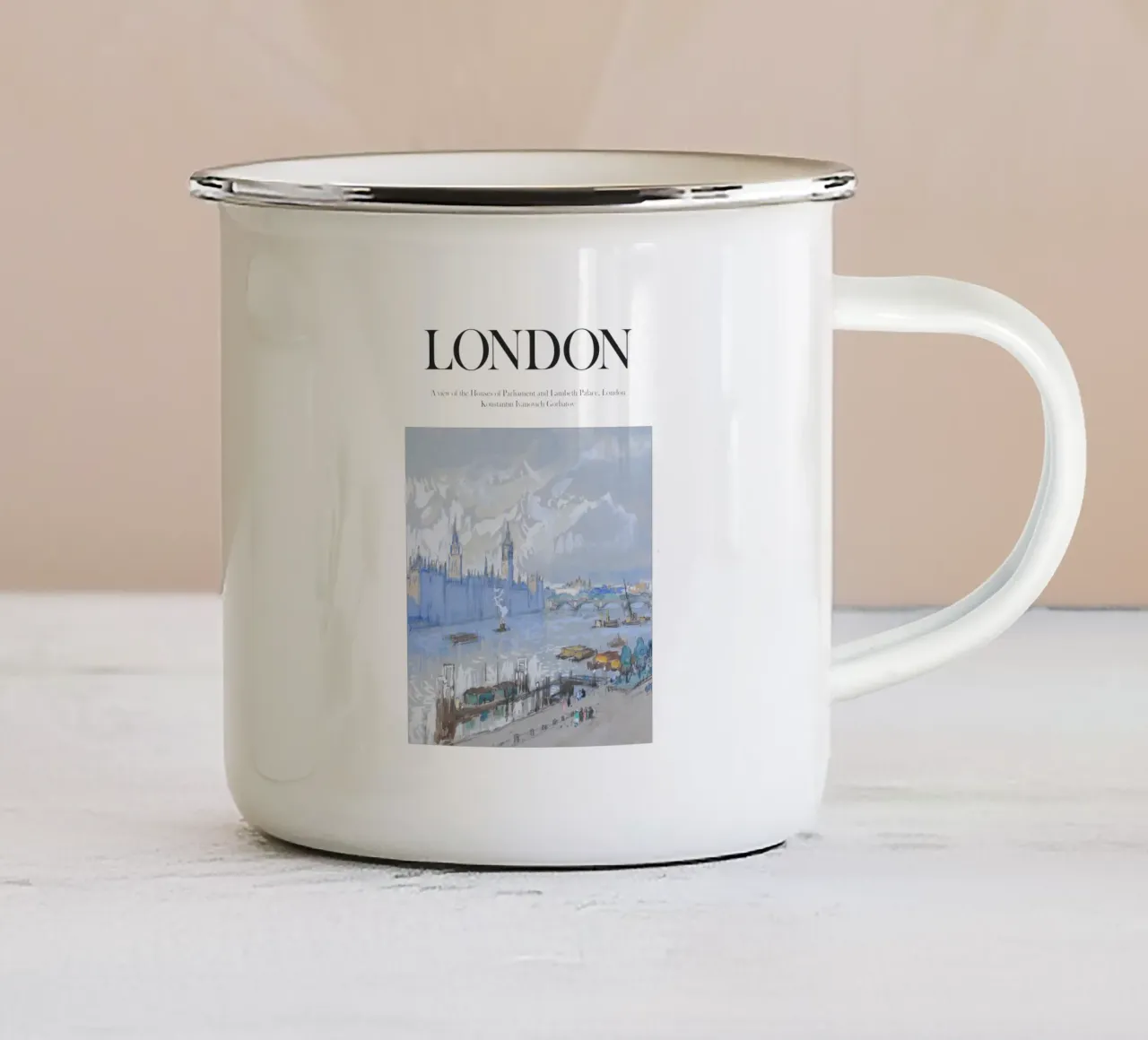 Londra, Regno Unito tazza in smalto da Vintagrafica