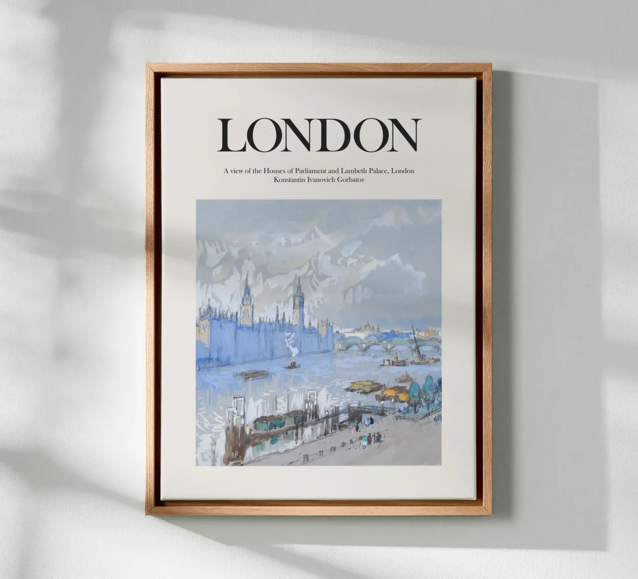 Londra, Regno Unito tela con Cornice a cassetta da Vintagrafica