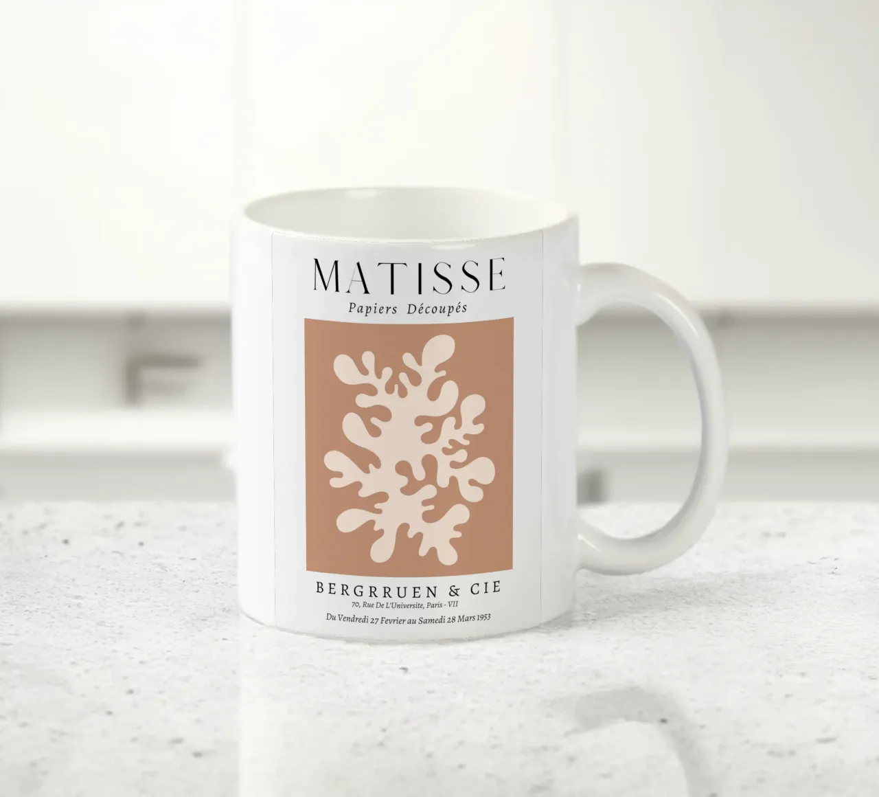 Beige Neutro Henri Matisse tazza in ceramica da pdigitalprints