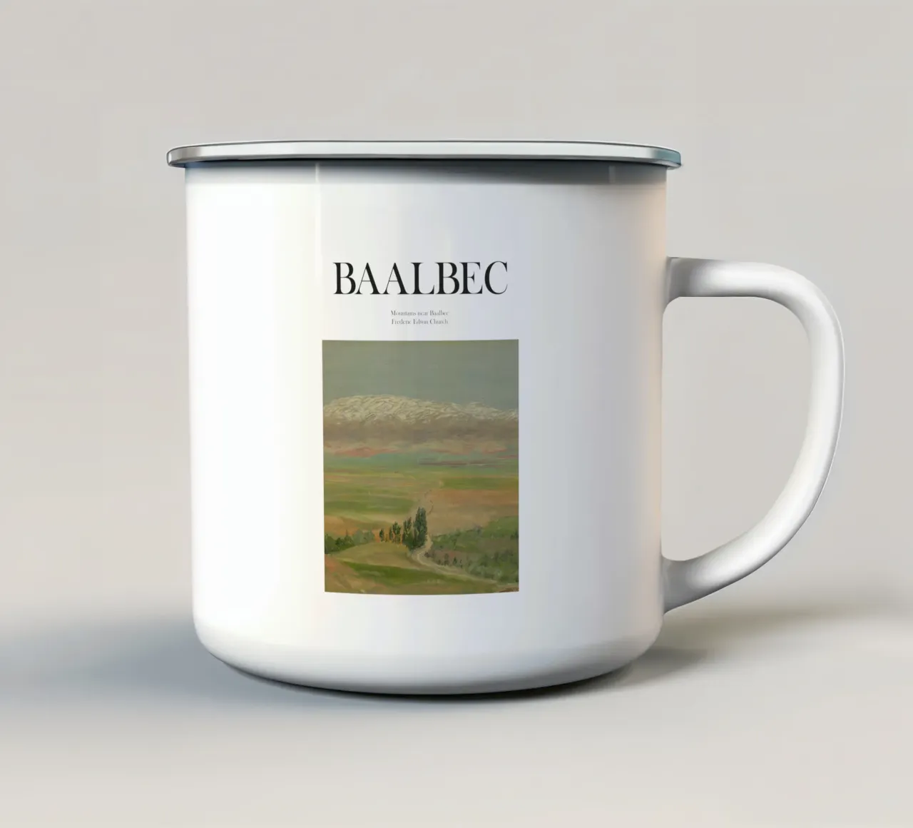 Baalbec, Libano tazza in smalto da Vintagrafica