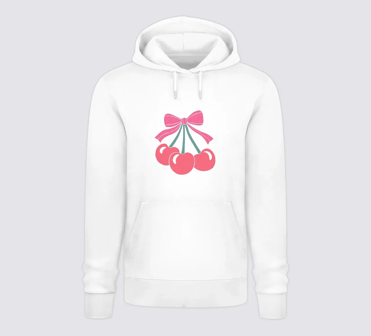 Cherries with Bow – Retro Sweetness felpa con cappuccio da Claudia S. Design