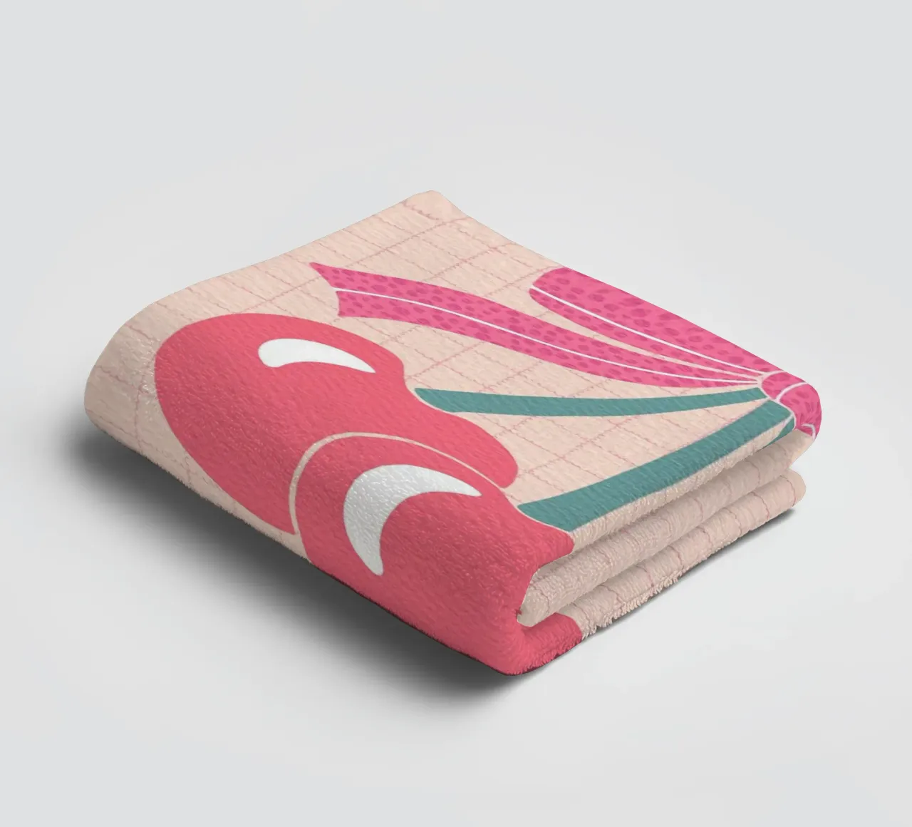 Cherries with Bow – Retro Sweetness towel by Claudia S. Design