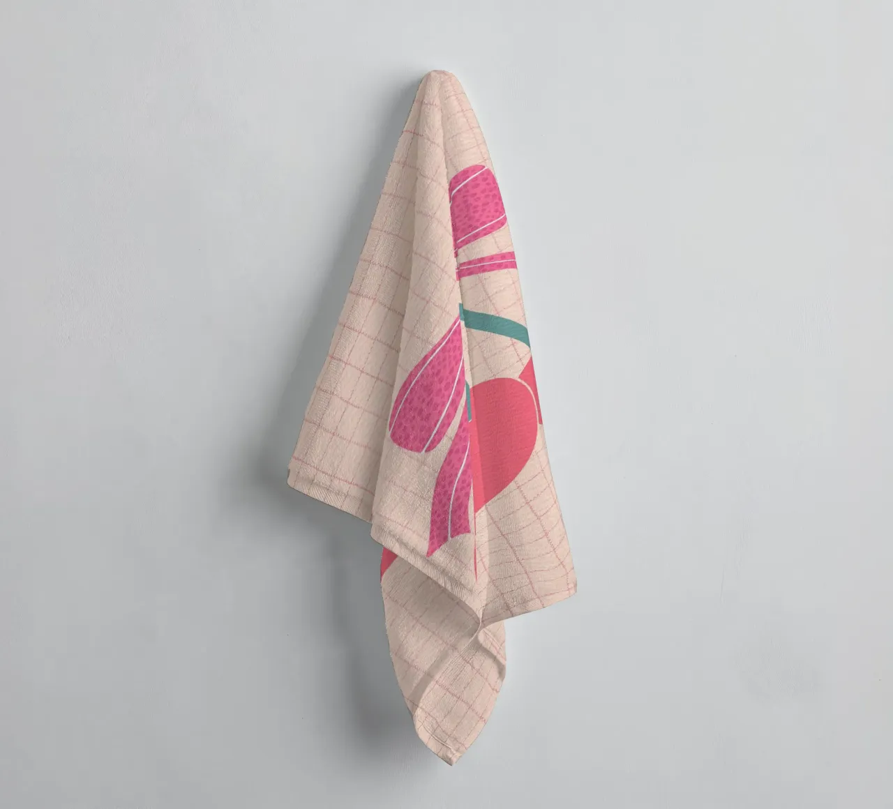 Cherries with Bow – Retro Sweetness towel by Claudia S. Design