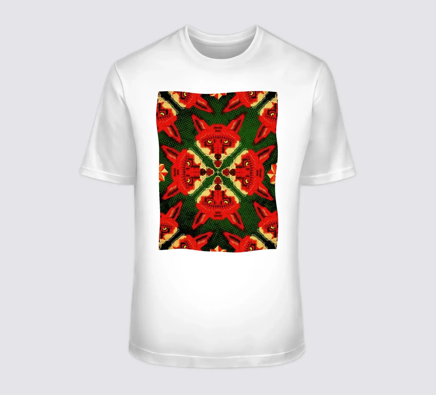 Geometric Fox Pattern t-shirt da Chobopop