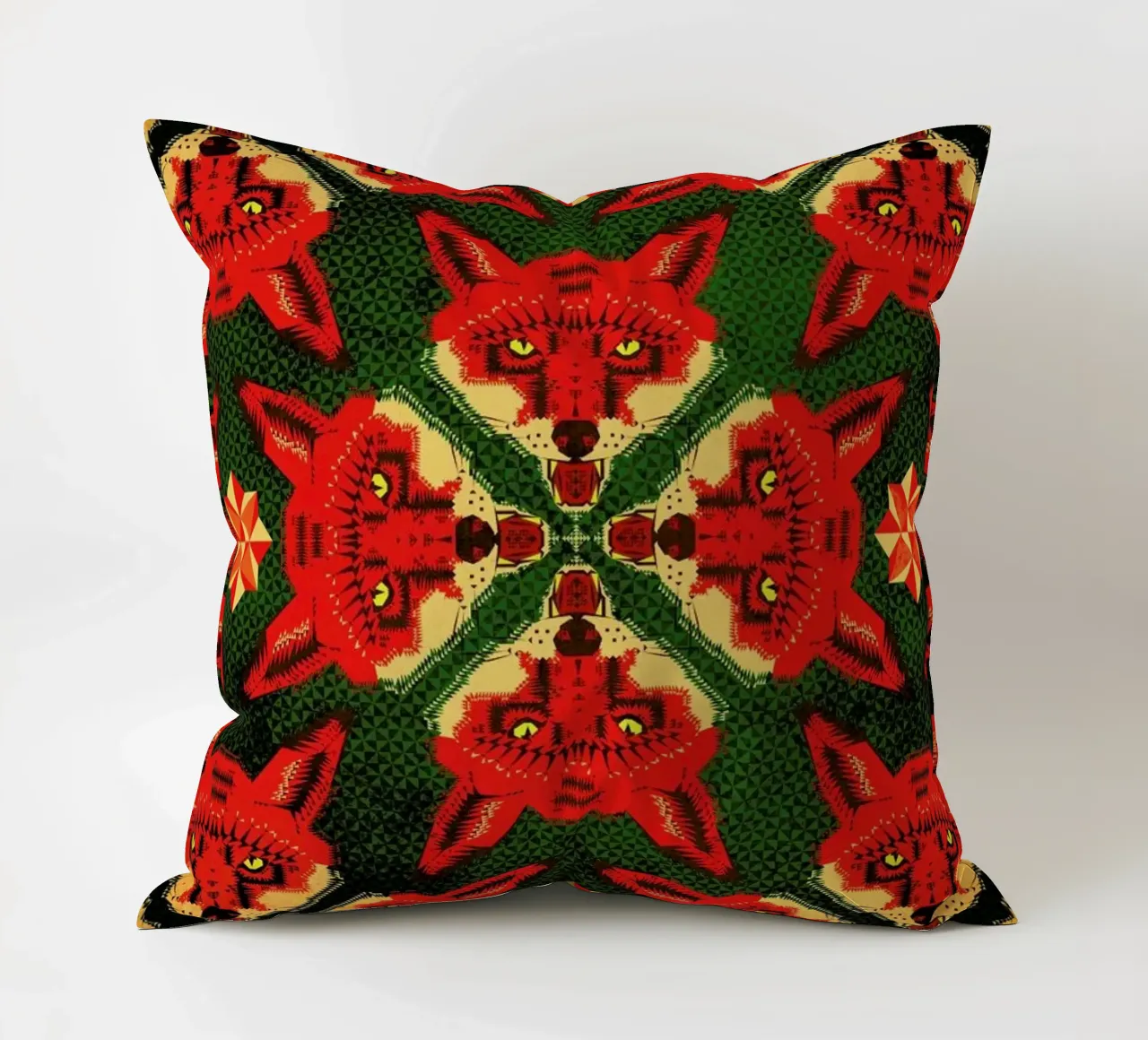 Geometric Fox Pattern cuscino da Chobopop