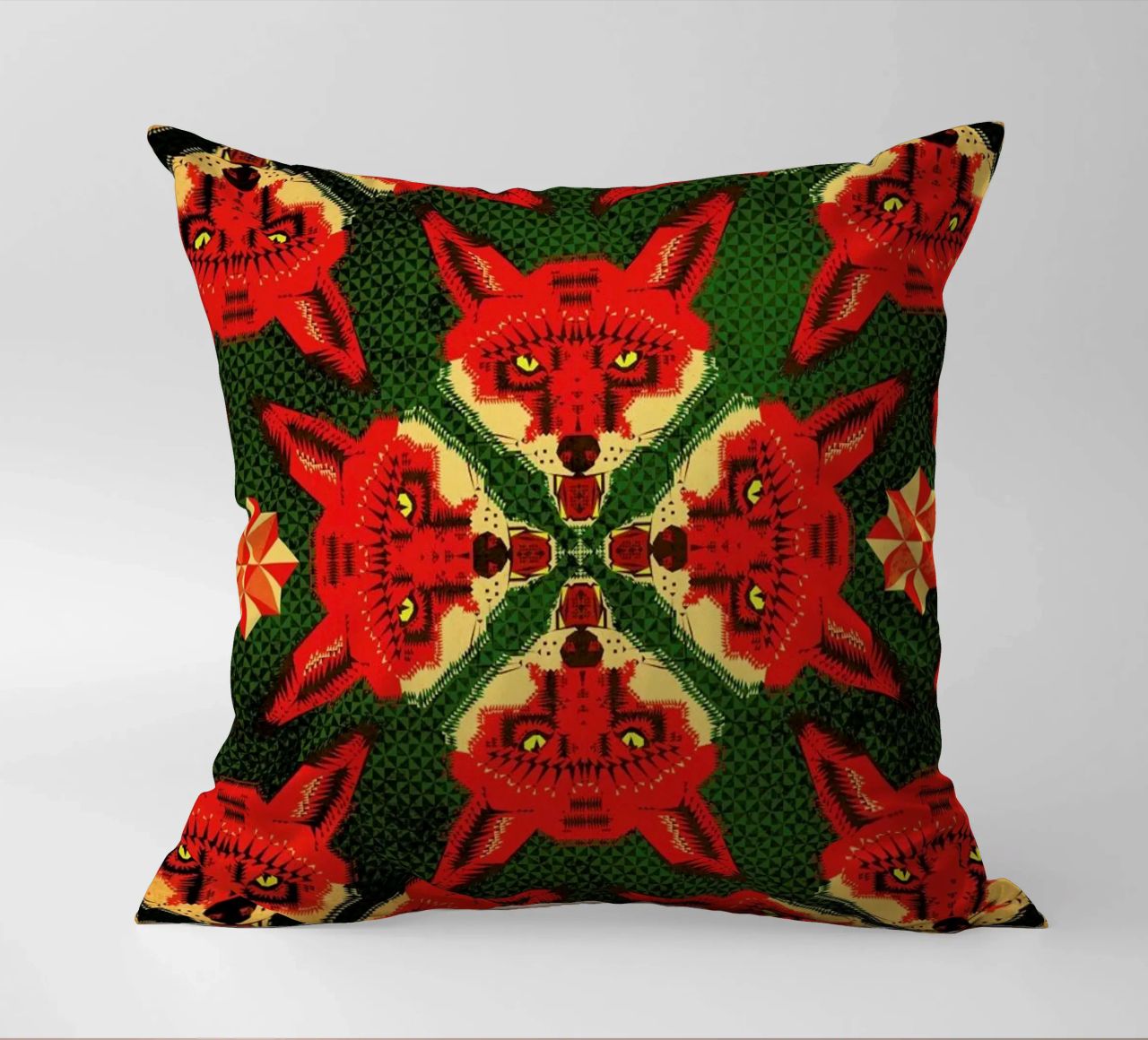 Geometric Fox Pattern cuscino da Chobopop