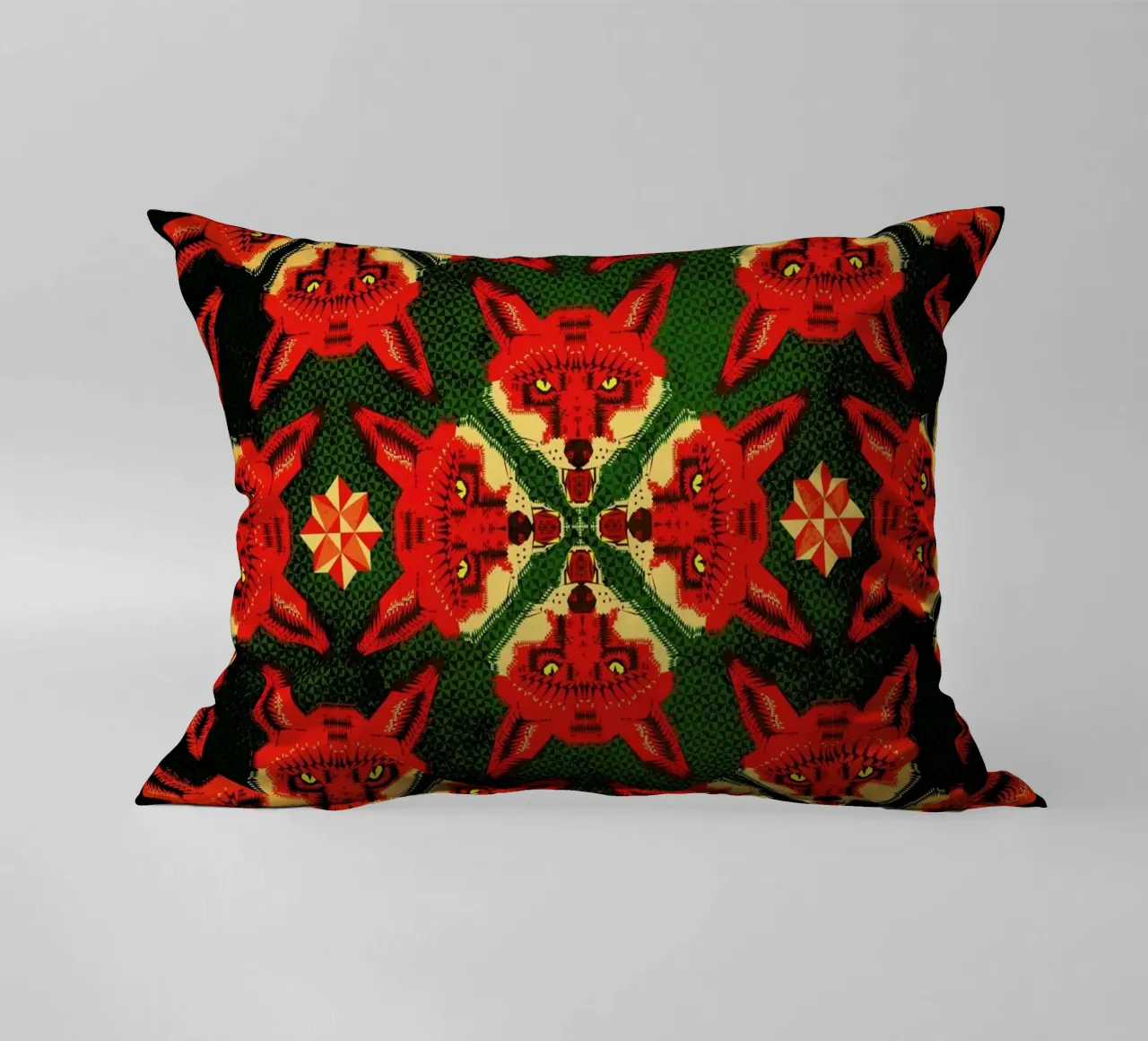 Geometric Fox Pattern cuscino da Chobopop