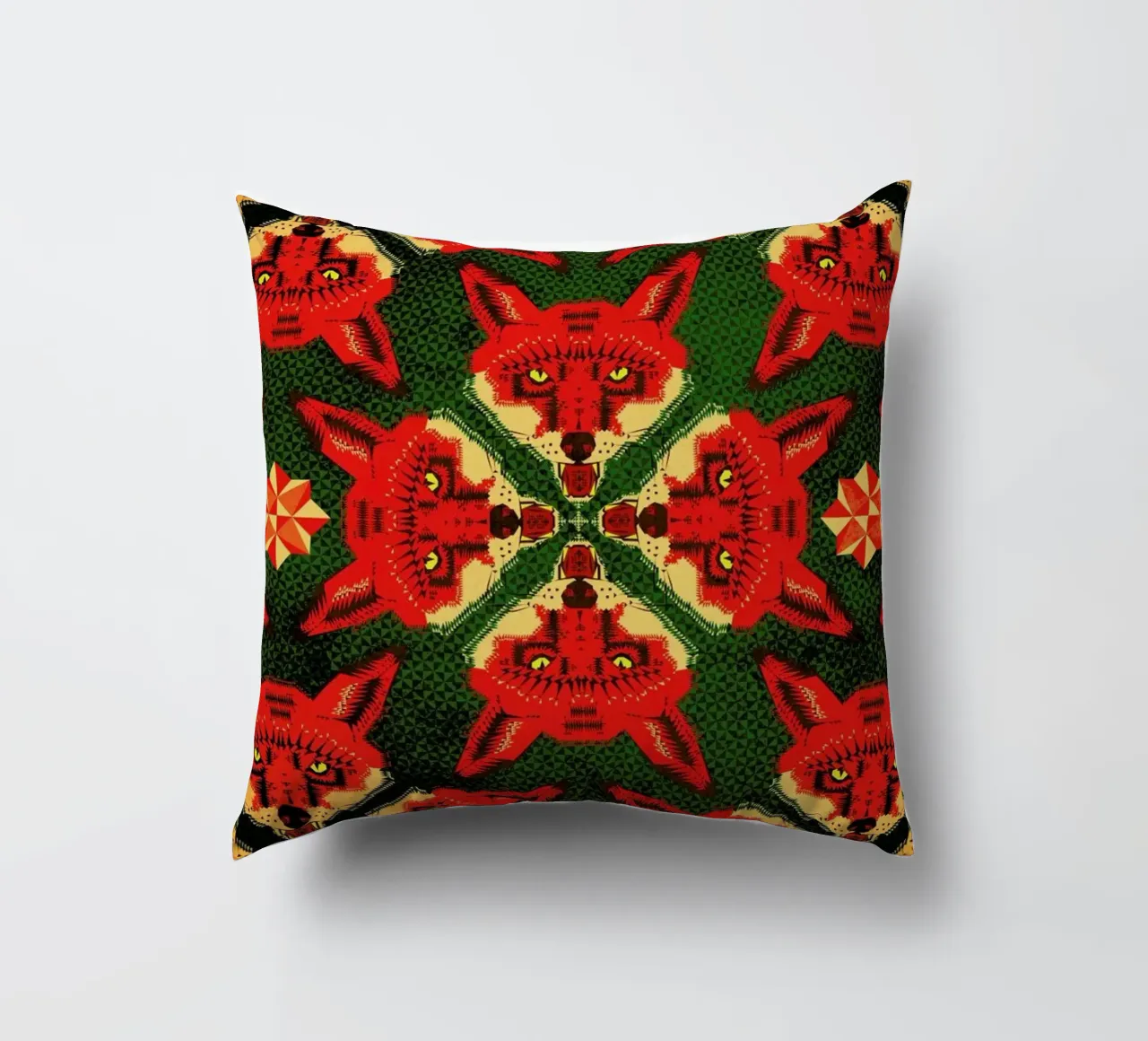 Geometric Fox Pattern cojín de Chobopop