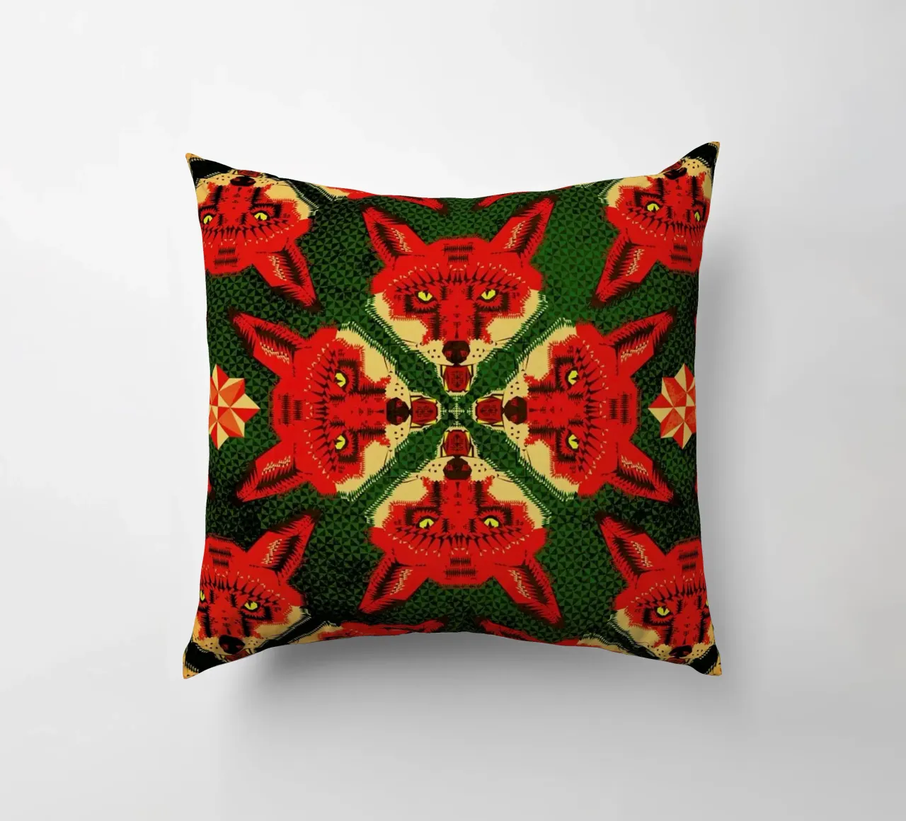 Geometric Fox Pattern cuscino da Chobopop