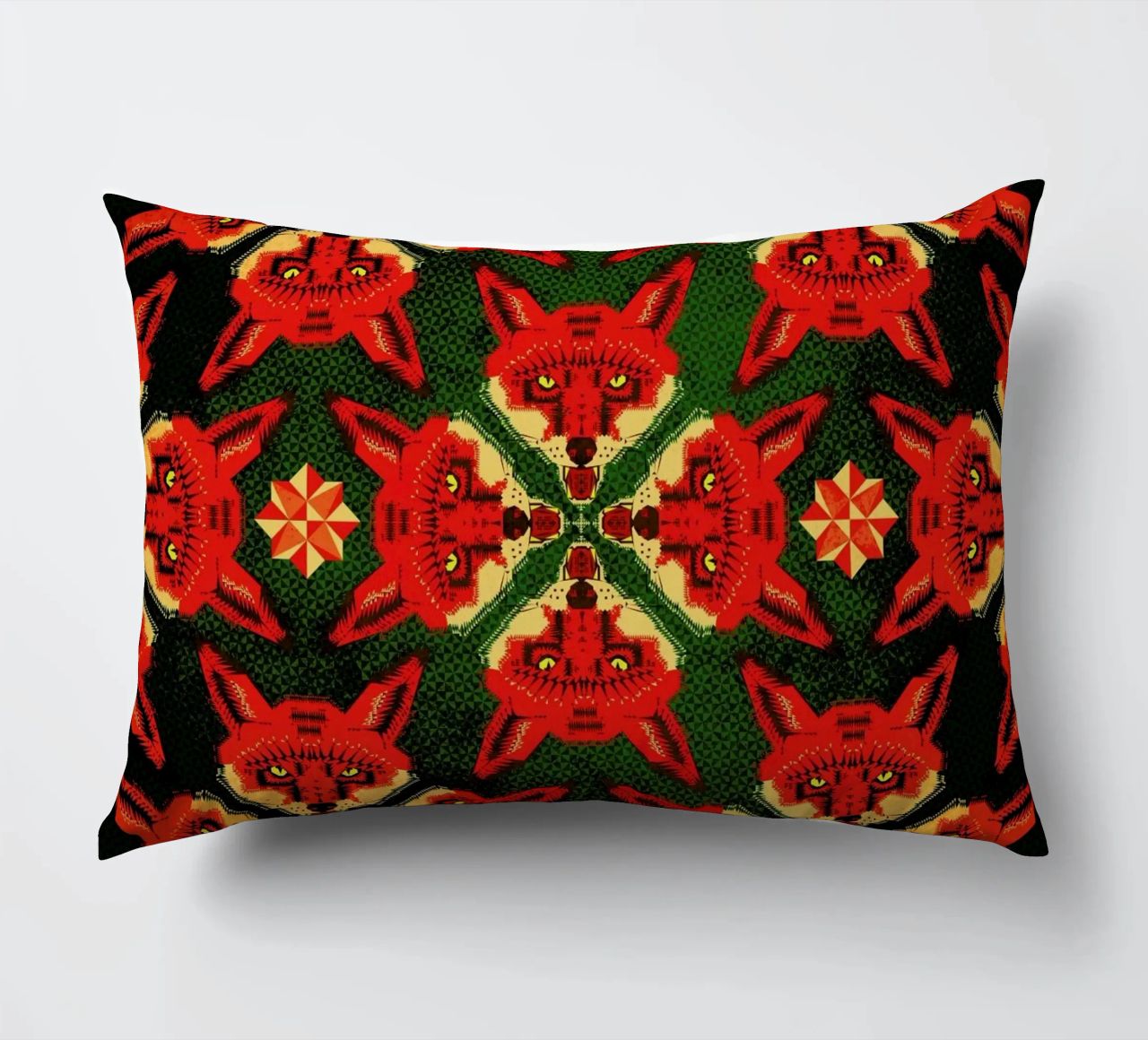 Geometric Fox Pattern cuscino da Chobopop