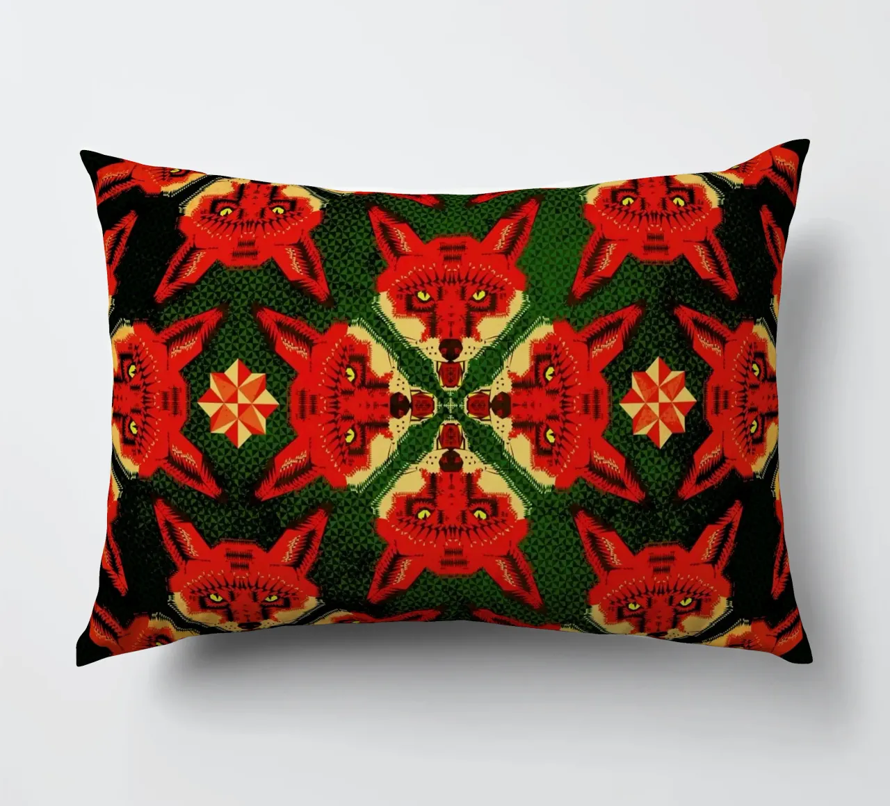 Geometric Fox Pattern cuscino da Chobopop