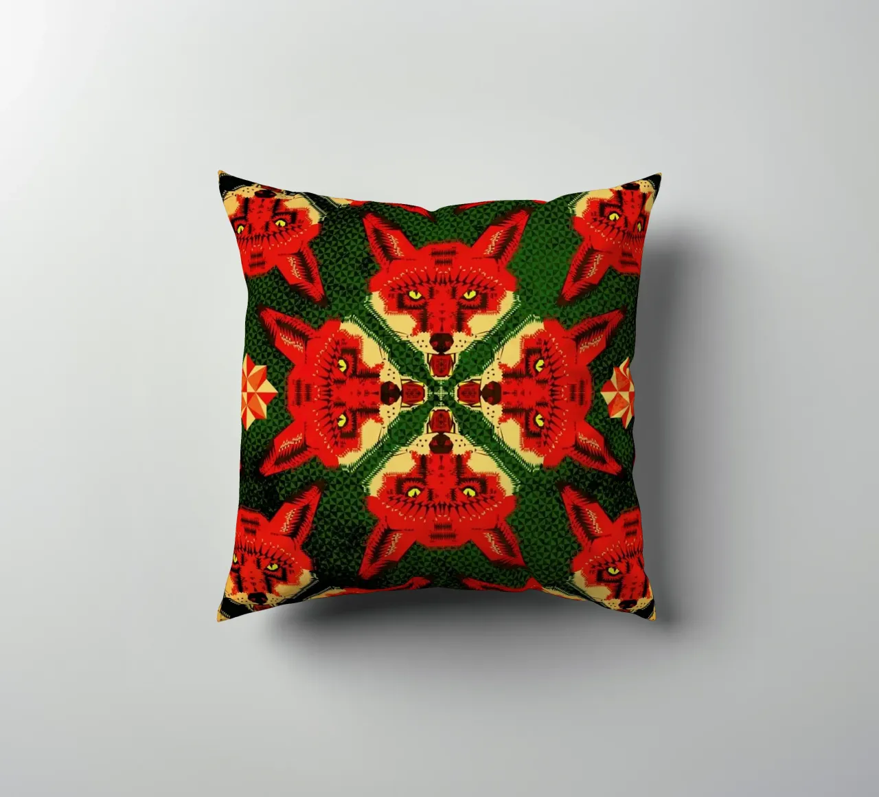 Geometric Fox Pattern cuscino da Chobopop