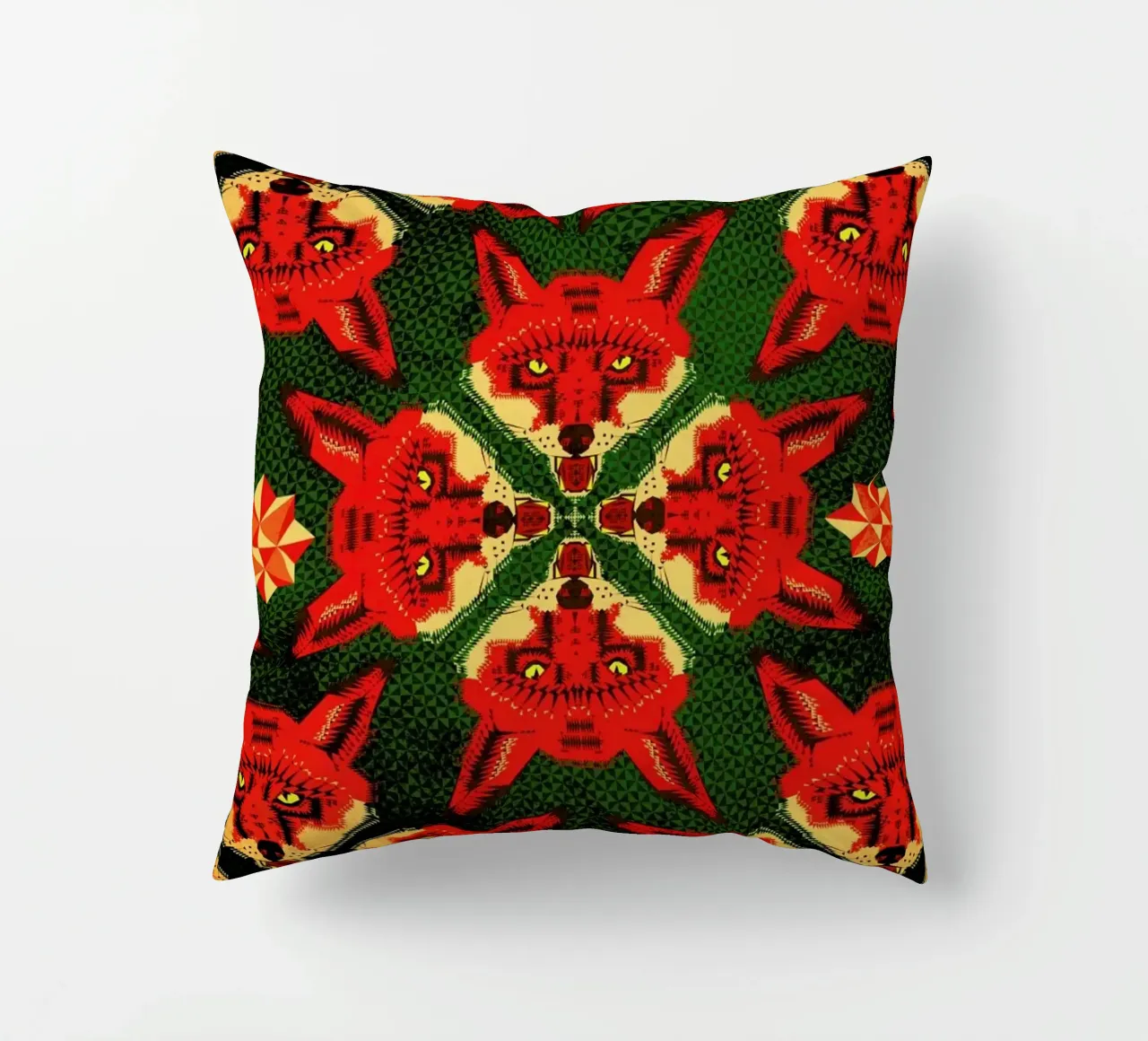 Geometric Fox Pattern cuscino da Chobopop
