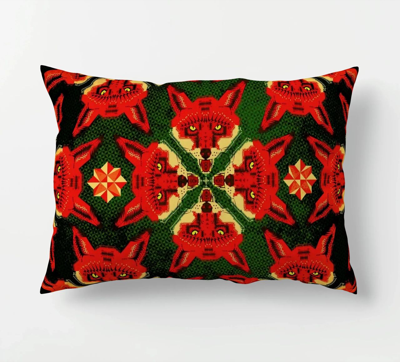 Geometric Fox Pattern cuscino da Chobopop