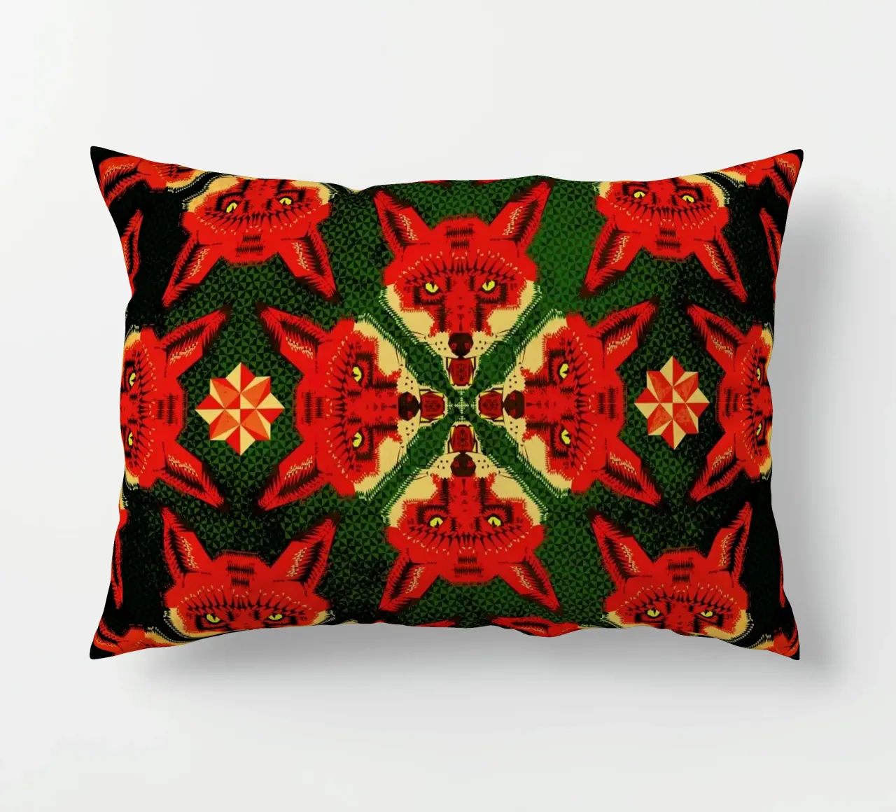 Geometric Fox Pattern cuscino da Chobopop