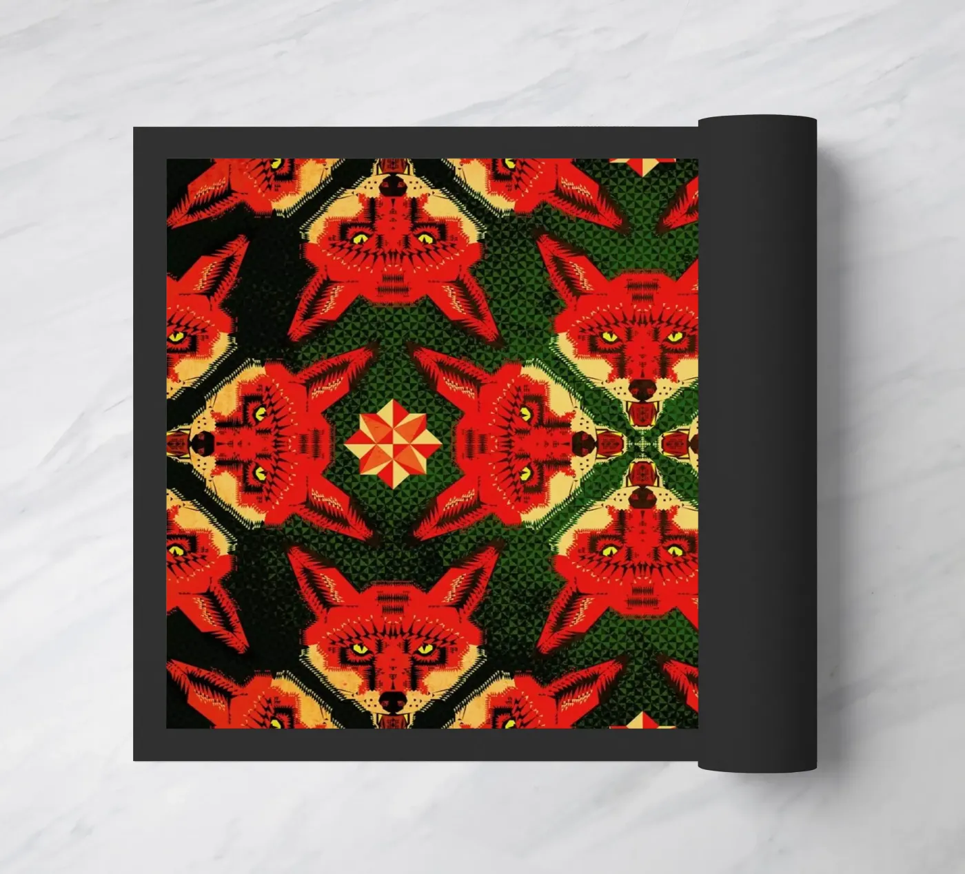 Geometric Fox Pattern paillasson de Chobopop